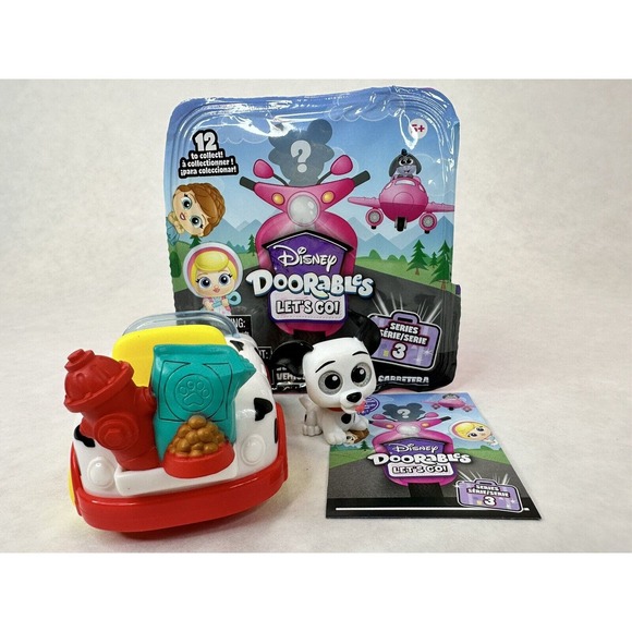 Disney Doorables Lucky 101 Dalmatians Let's Go Series 3 Figure Vehicle Car NEW - Picture 6 of 9